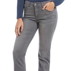 Jones NY Gray Stretch Jeans Women’s 14 Stretch Denim Pants High Waist minimalist